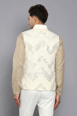 OFF WHITE CHEVRON ABLA EMBRIODERED BANDI
