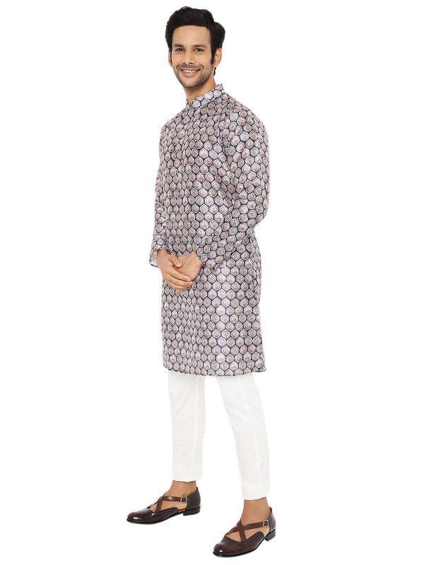 Men's Printed kurta for festive occassion