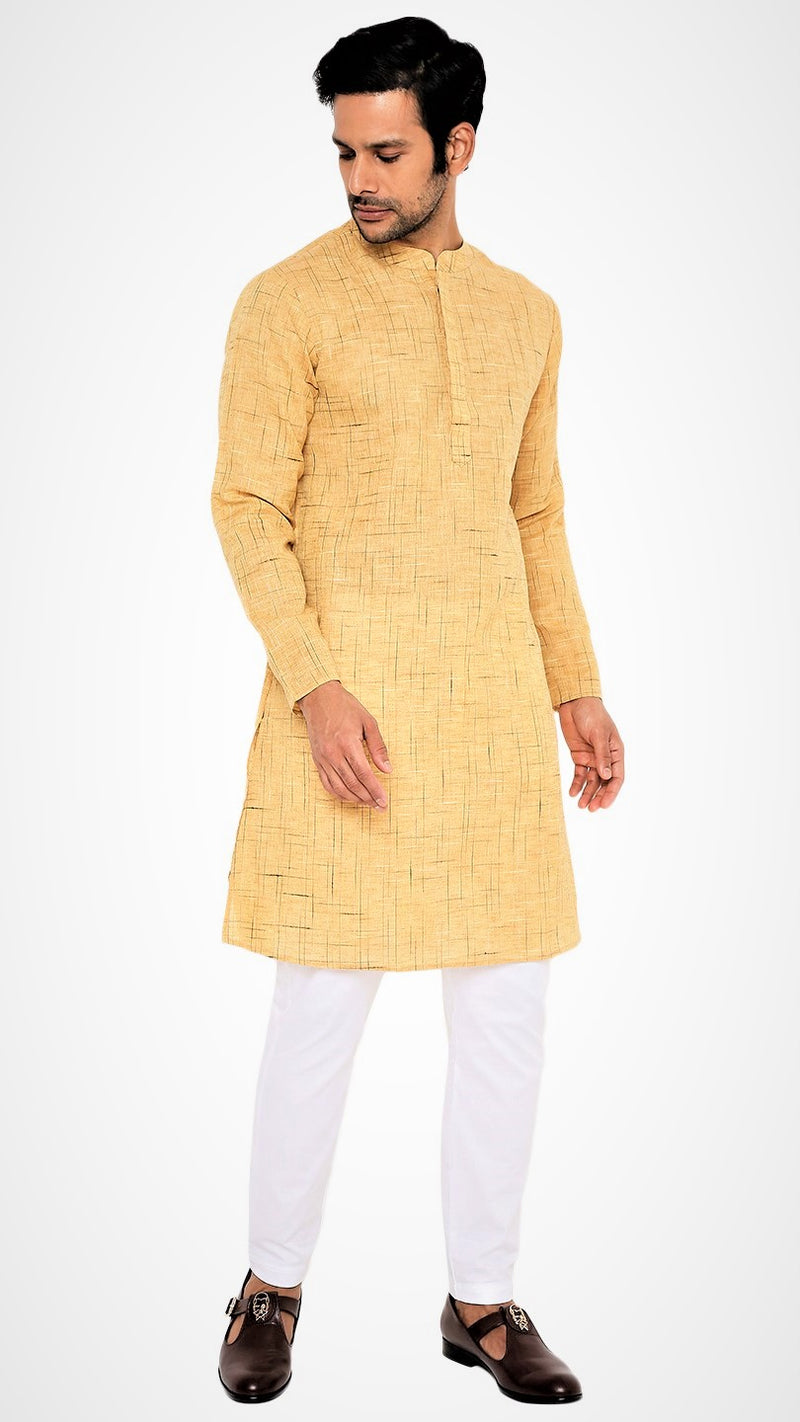 BE DESI MEN COTTON KHADI KURTA