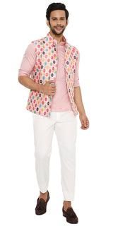 DUSTY ROSE BANDI WITH ZARI AND SEQUIN EMBELLISHMENT