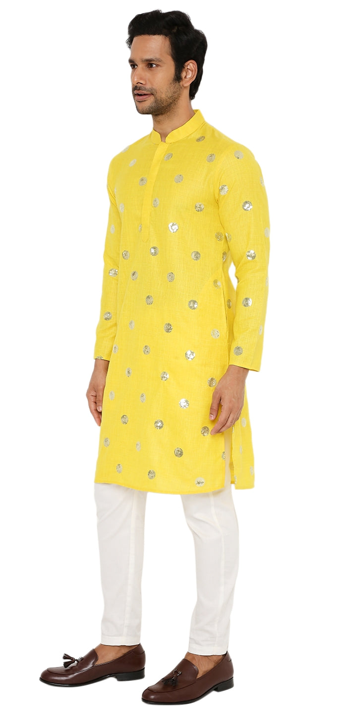 Designer Kurta for Haldi ceremony by Be Desi