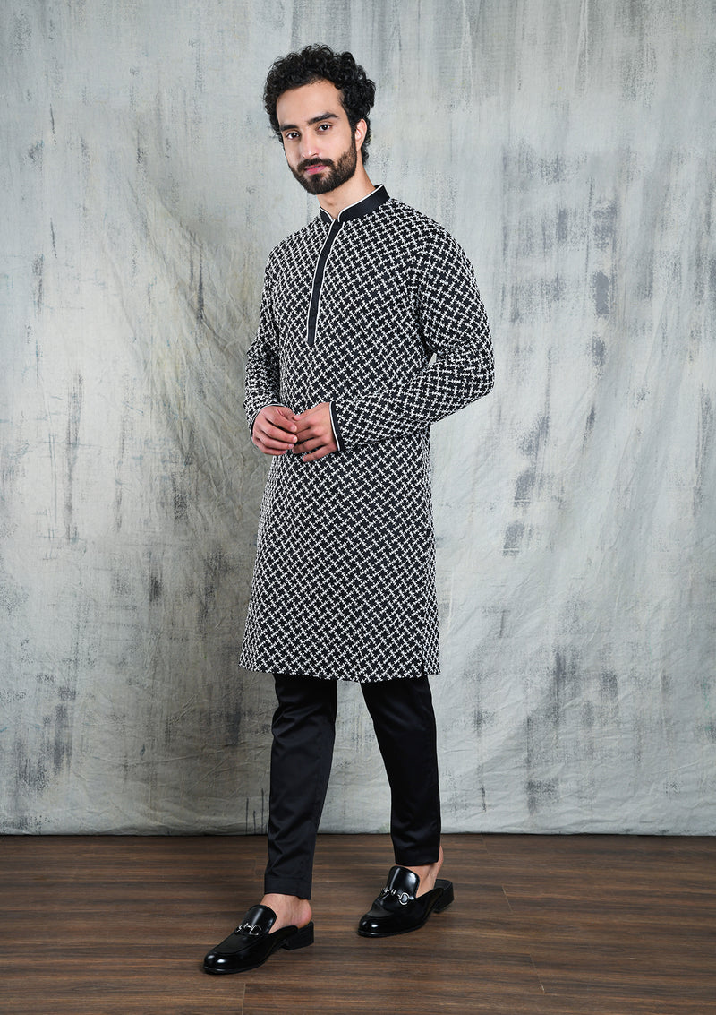 Kurta pajama hotsell shoes black