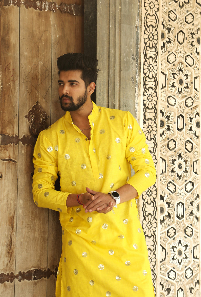 Haldi kurta for men sales